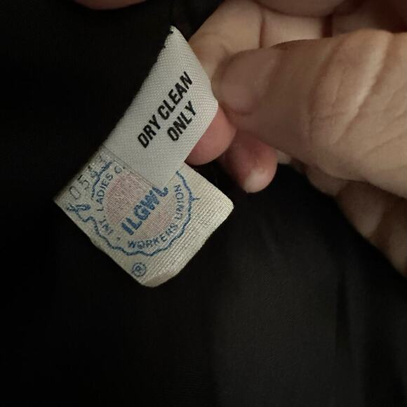 Vintage Koret Union Made In The USA Women’s Black Velvet Blazer Classic - Picture 3 of 7